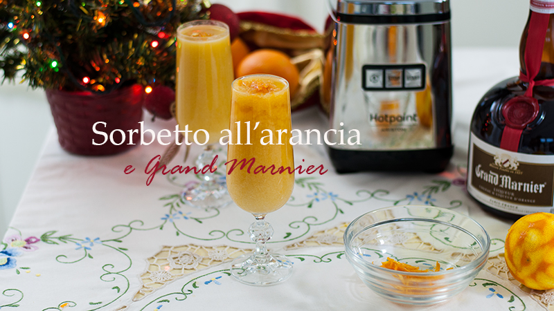 Sorbetto all'arancia e Grand Marnier per Hotpoint Challenge