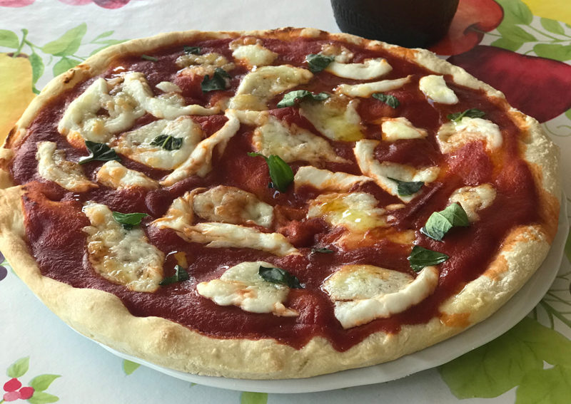 Pizza senza glutine con impasto in mpd